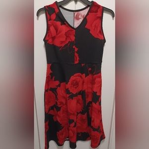 Rose Pattern Dress